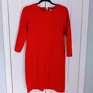 J. CREW Red Dress